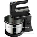 Hand mixer with rotary bowl